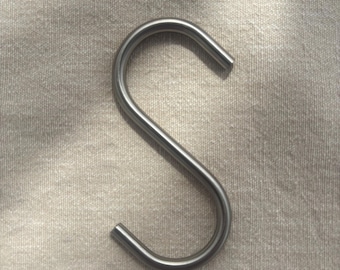 High Quality S Hooks - 316 Stainless Steel Metal | Rust Proof  | Silver | Minimalist Handmade