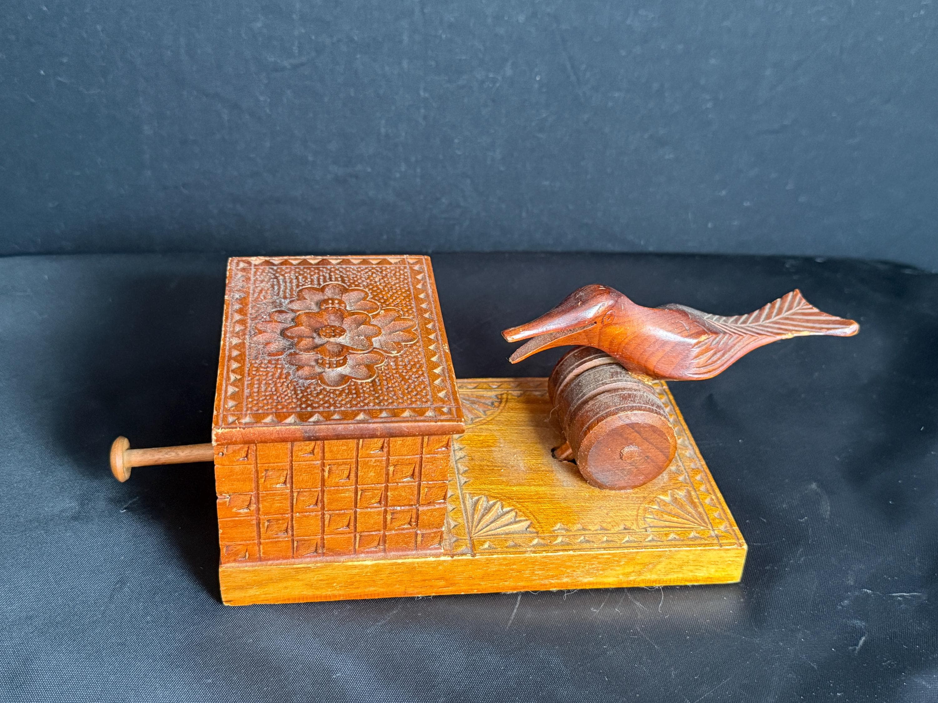 Carved Cigarette Box