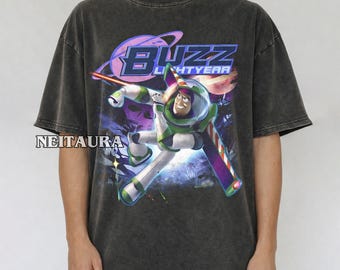 Vintage Buzz Lightyear Comfort Colors Shirt, Toy Story Space Ranger Tee