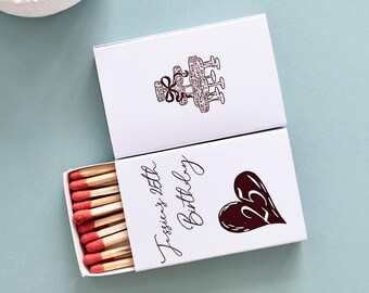 Personalized Birthday Matchboxes, Custom Party Favors