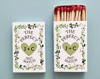 Personalized Matchboxes, Custom Reception Decor
