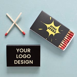 Custom Logo Matchboxes, Personalized Wedding Guest Favors，Reception Tables