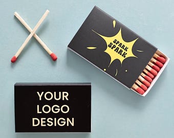 Custom Logo Matchboxes, Personalized Wedding Guest Favors，Reception Tables