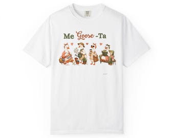 Maglietta divertente con l'oca, Me Goose-Ta Maglietta divertente con l'oca spagnola, Maglietta regalo per donne latine, Maglietta con gioco di parole Me Gusta, Regalo per lei, Maglietta con l'oca in stile cottagecore