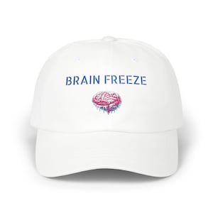 Brain Freeze Classic Dad Cap, Ice Brain Winter Hat