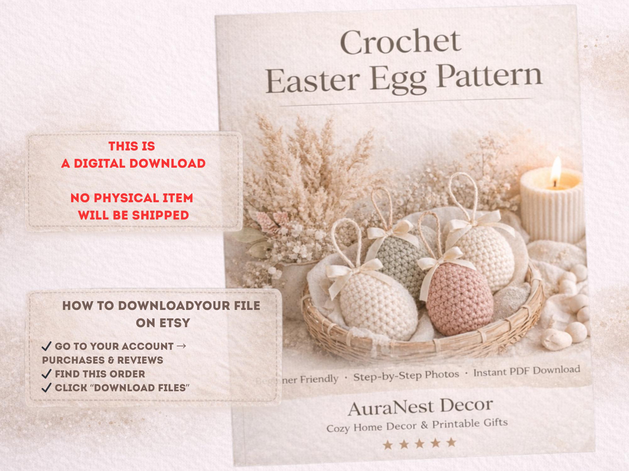 Beginner Crochet Easter Egg Pattern | Amigurumi Decor (PDF Download) - Etsy