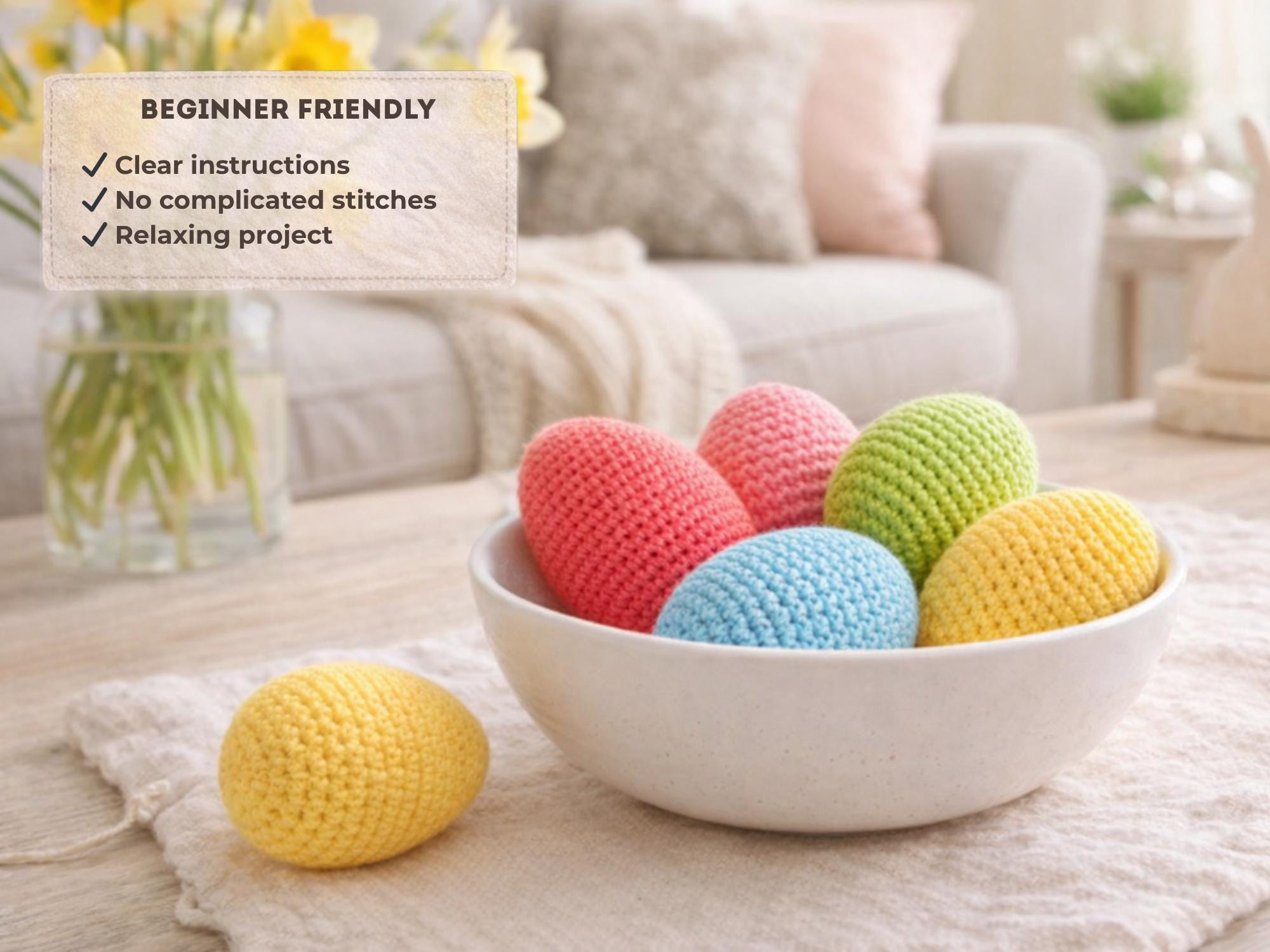 Beginner Crochet Easter Egg Pattern | Amigurumi Decor (PDF Download) - Etsy