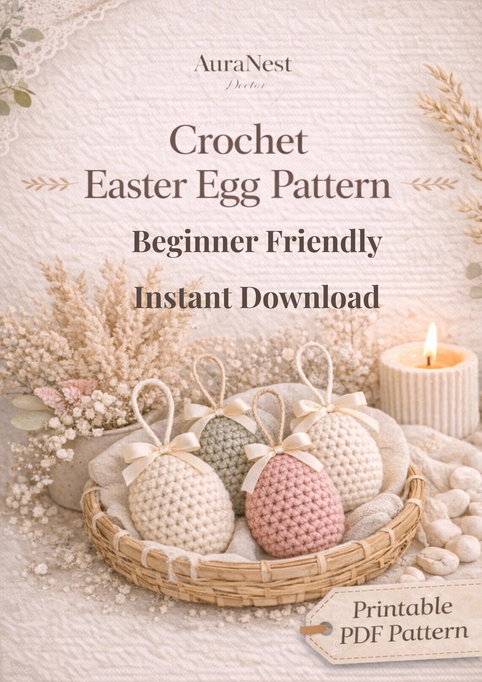 Beginner Crochet Easter Egg Pattern | Amigurumi Decor (PDF Download) - Etsy