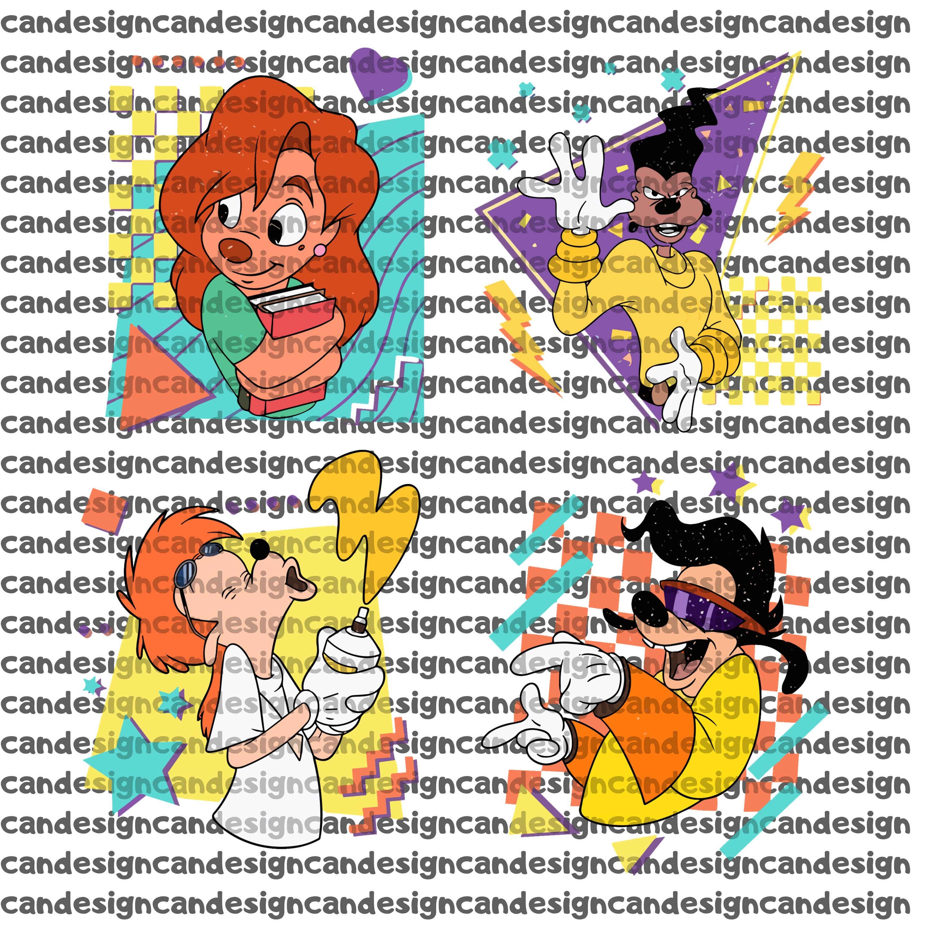 Retro 90s Disney Vintage A Goofy Movie Characters Png, Goofy Max ...
