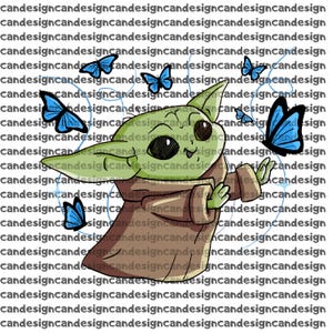 Bébé Yoda SVG, clipart bébé Yoda pour, fichiers de coupe Cricut et Silhouette, téléchargement immédiat, svg, ai, png, jpg, pdf, téléchargement numérique