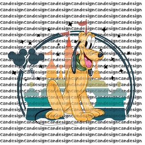 Pluto Dog PNG, Disney Castle Sublimation, Classic Cartoon Character, Mickey and Friends Clipart, Birthday Shirt Design, Digital Download