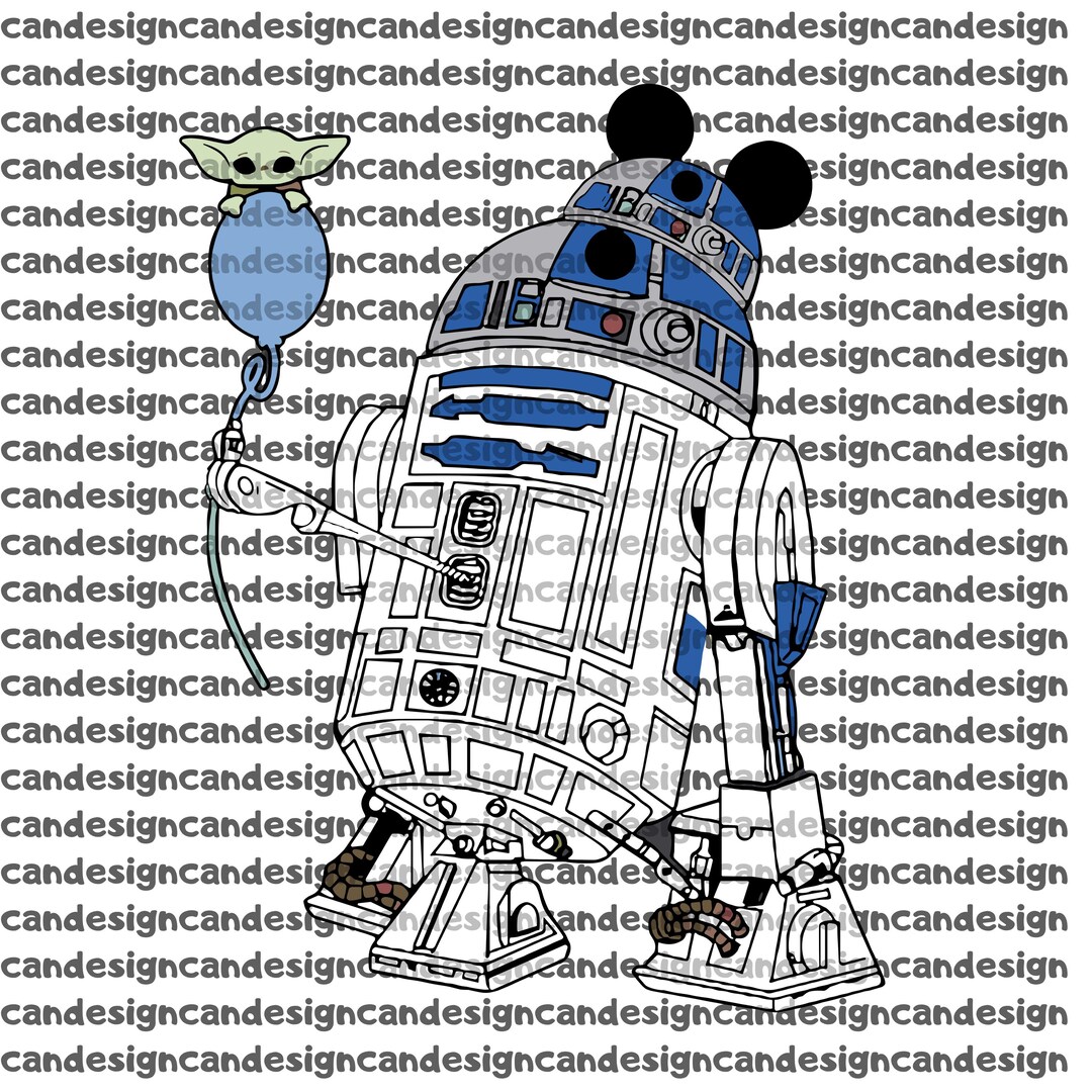 Retro R2D2 Mickey Ears PNG, Star Wars Disney Vacation Shirt Design ...