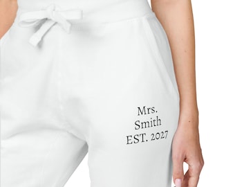Calças de moletom personalizadas | Espírito escolar | Calças jogger personalizadas | Calças de descanso personalizadas | Calças de pijama | Presente personalizado para noiva | Presente para despedida de solteira