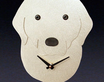 Labrador Retriever Dog Art - Labrador Retriever Clock - by Anita Edwards