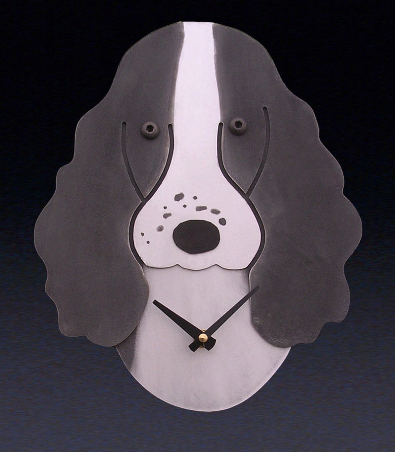 Springer Spaniel Dog Art Springer Spaniel Clock by Anita Edwards image 1