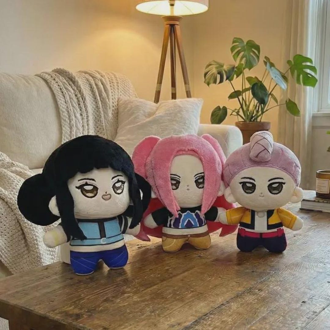 Demon Riley Plush Kpop Demon Hunter Plush Dolls, Rumi Mira Zoey Fleece Character Toy ...