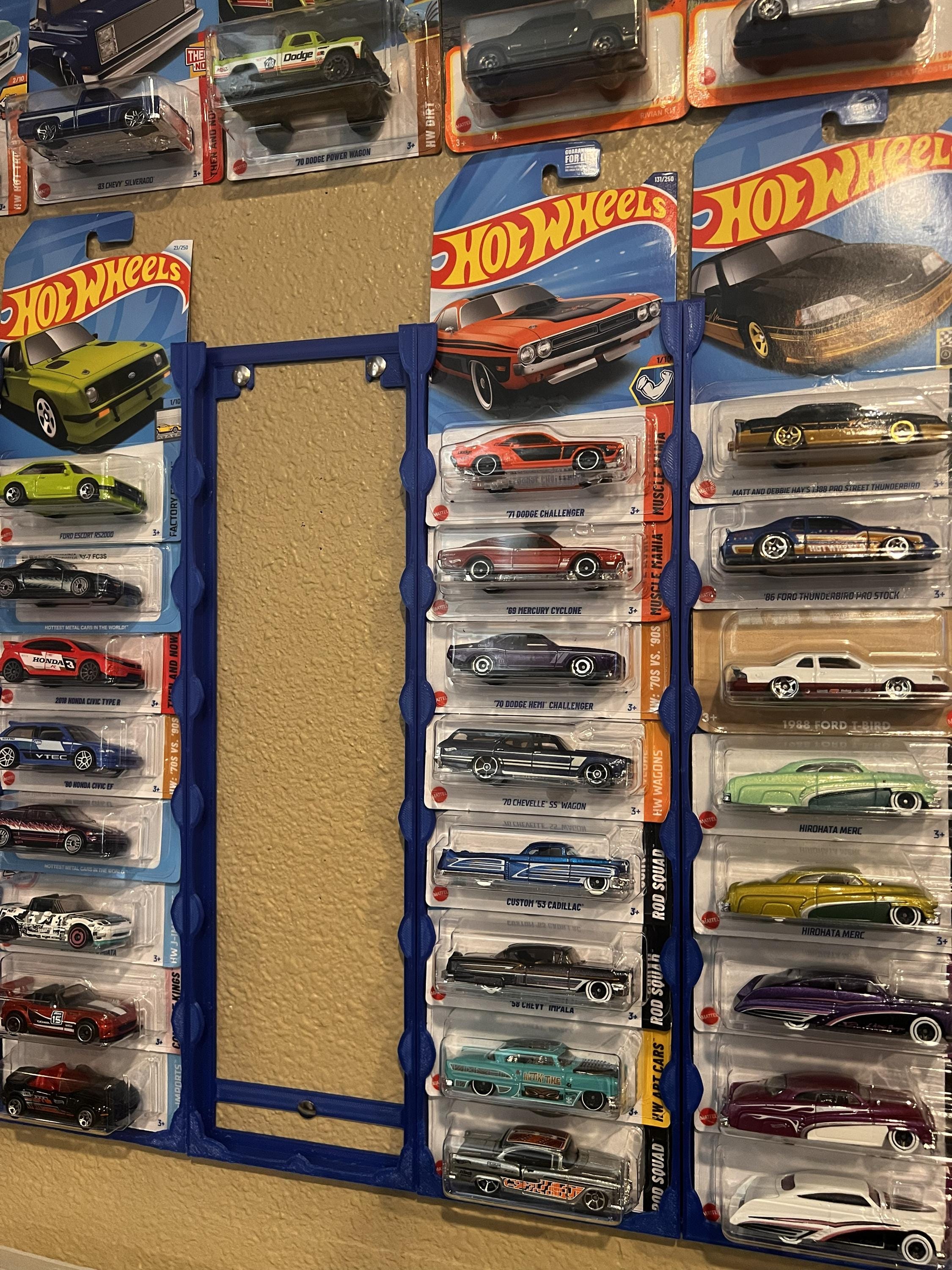 Hot Wheels Wall Display Rack – 3D Printed Storage Organizer for Diecast ...