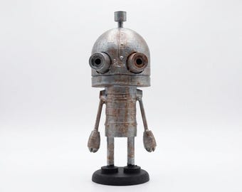 Josef Robot Figurine from Machinarium Handcrafted - Machinarium Inspired 3D Printed Sculpture with Artisanal Touch