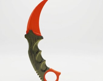 Karambit Knife Prop | Karambit Replica | Cosplay / Desk Display | Gamer Gift