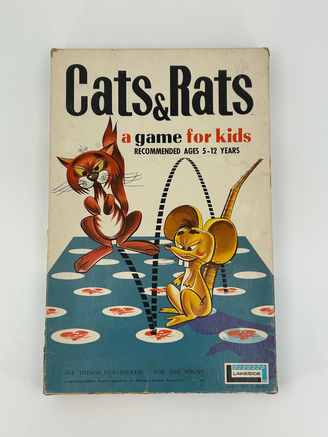 Vintage 1960's Cats & Rats Game - Etsy