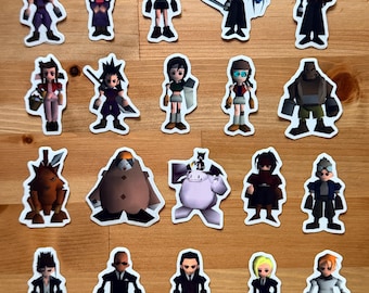 final fantasy vii polygon stickers | transparent