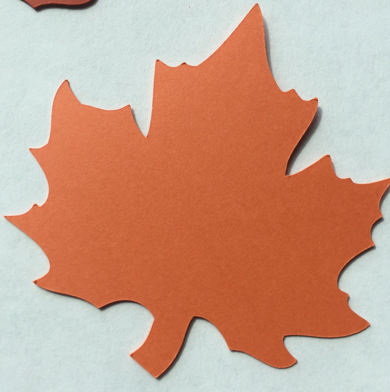 25 die cut paper leaves paper fall wedding leaves die cut Etsy