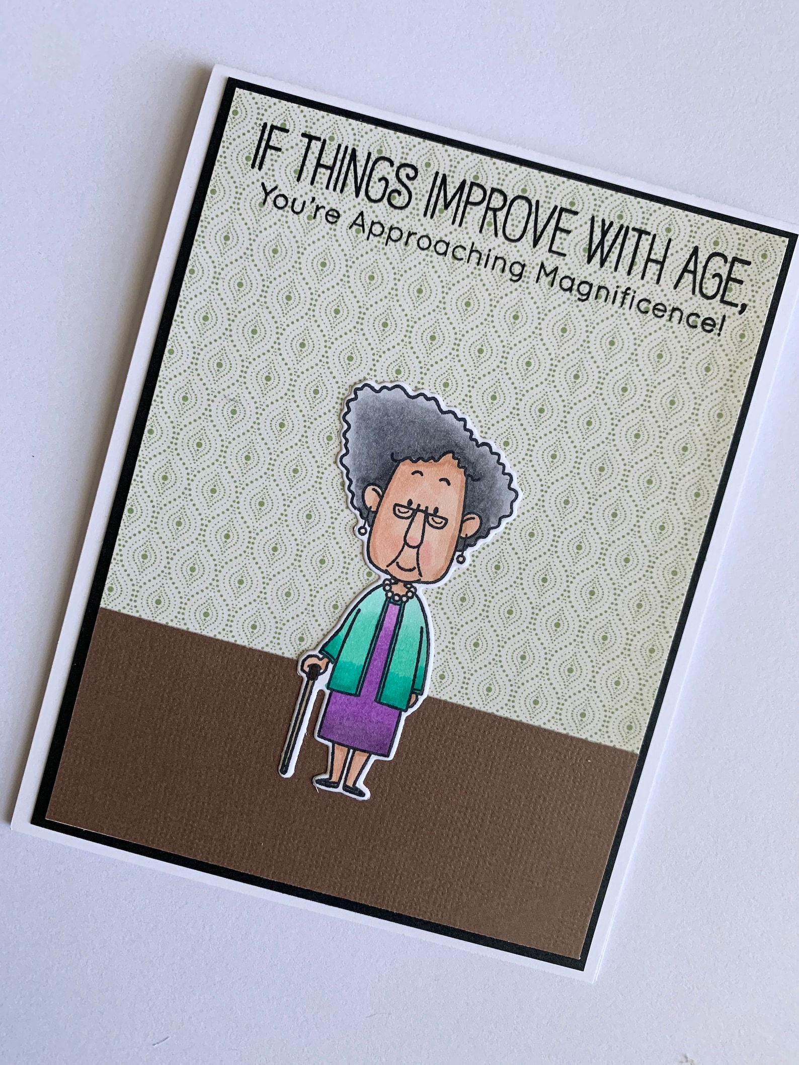 Handmade Old Lady Birthday Greeting Card Getting Older | Etsy