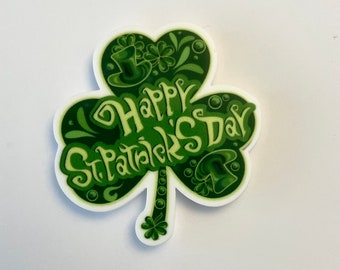 St Patrick’s Day resin needle minder for cross stitch, embroidery or quilting, magnetic needle holder, Irish needle nanny, shamrock, clover