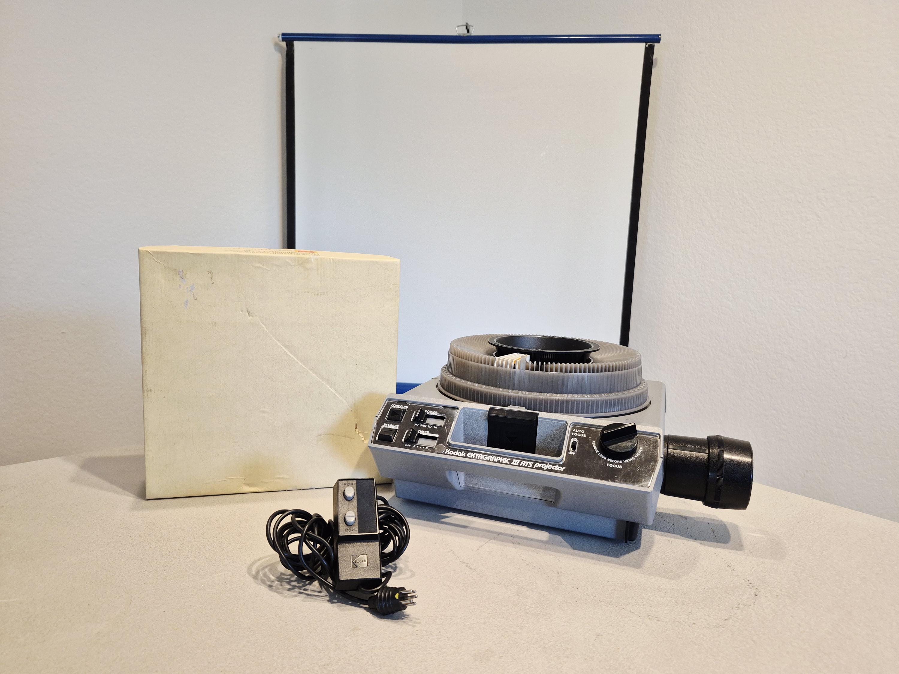 Kodak Ektagraphic III ATS Carousel Slide Projector Fully