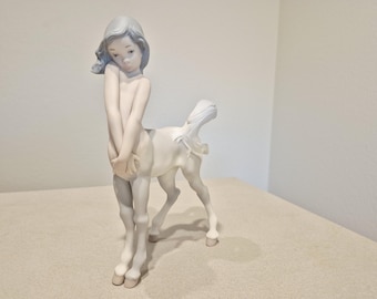 Vintage Lladro Centaur Girl #1012 Retired Matte Mint Condition