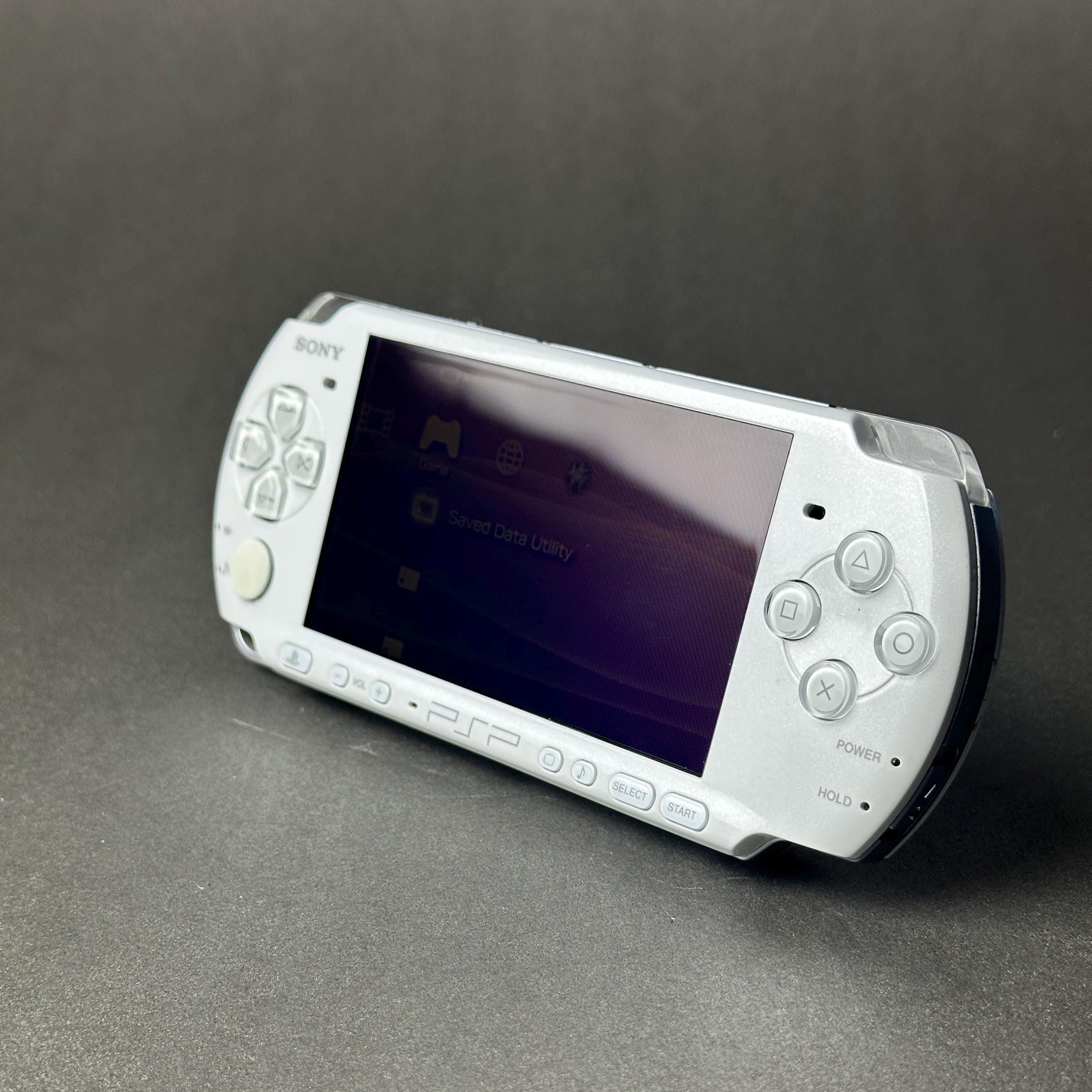 White Sony PSP 3000 Handheld Console With 5 Random Games Tested