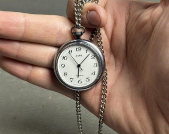 ORENA SWISS MADE手巻き懐中時計 ANCRE 16 RUBIS Antique Swiss Ancre De Precision 15 RUBIS Pocket Watch Silver 800