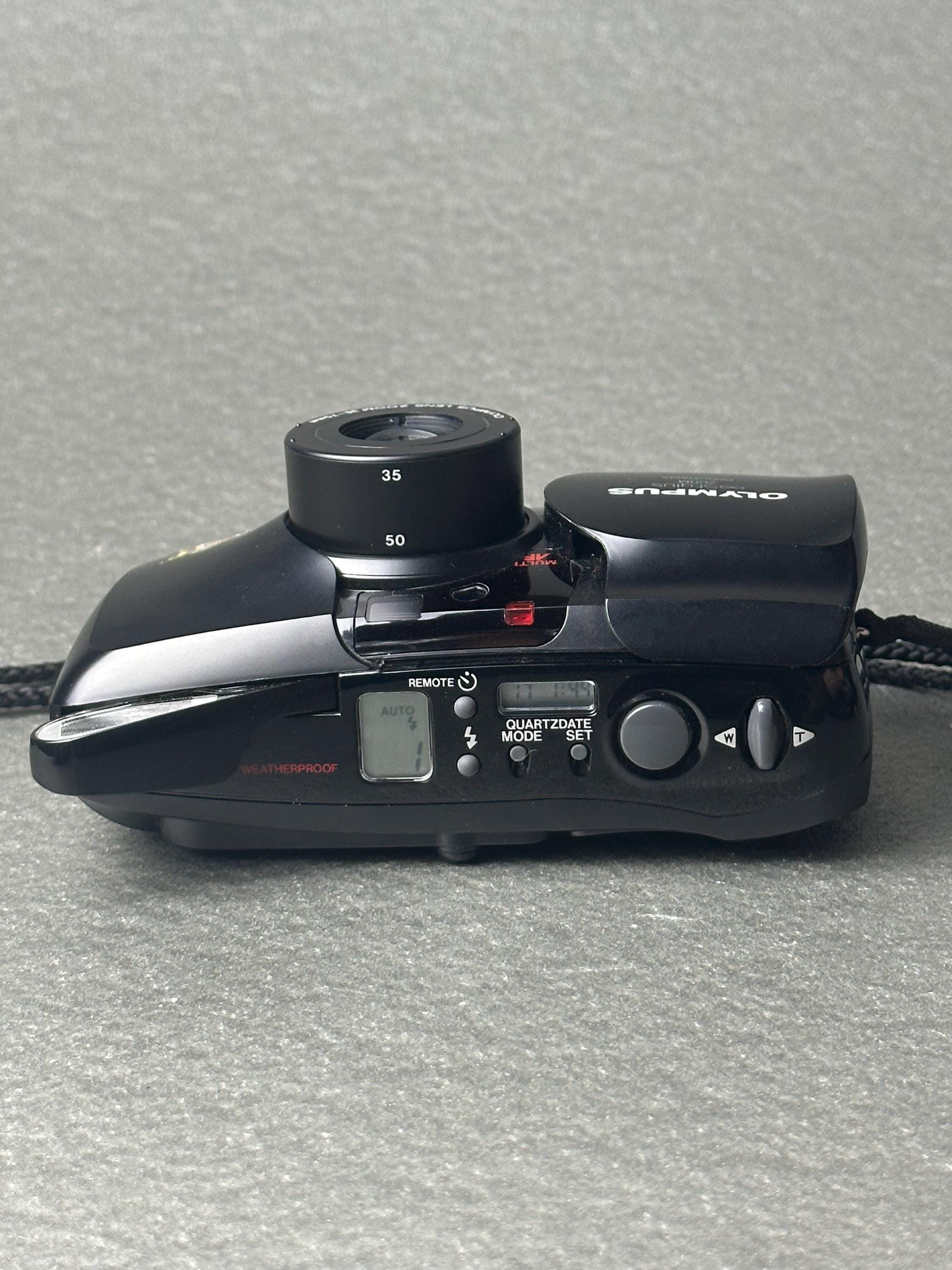 Olympus Stylus Zoom Panorama 35mm Film Camera Tested Working