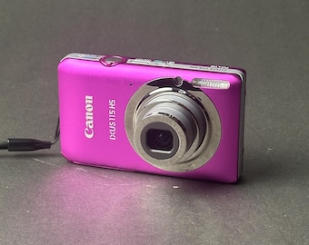 Pink Canon IXUS 115 HS Digital Camera 12MP Compact Tested Canon SD970 IS