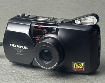 Olympus Stylus Zoom Panorama 35mm Film Camera Tested Working