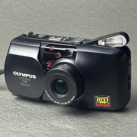 Olympus Stylus Zoom Panorama 35mm Film Camera Tested Working
