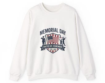Memorial Day 1776–2026 Crewneck Sweatshirt | USA 250, vintage distressed patriotic