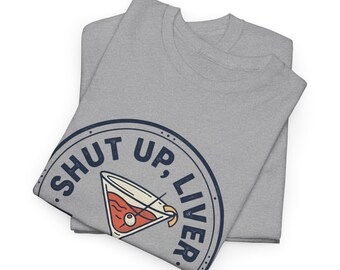 Funny Liver Drinking Cocktails T-Shirt | Party Humor Tee