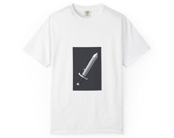 Pixel Dagger Sword T-shirt | Retro Gaming Blade Tee