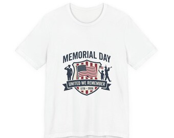 Memorial Day 1776–2026 USA 250 Vintage Distressed Tee | Patriotic Red White Blue