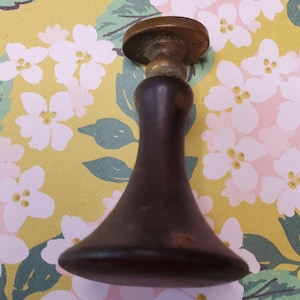 Antique Brass Monogram Wax Seal Stamp 'C' | Victorian Style Wooden Handle