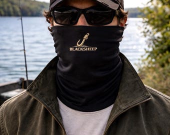 BlackSheep Collection Neck Gaiter – UPF 50+ Sun Protection Fishing Face Cover