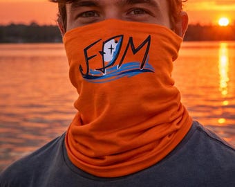 Fishing Neck Gaiter Face Cover | UV Sun Protection Mask | Fishers of Men | Beach, Hiking & Outdoor Face Shield | Performance Gaiter