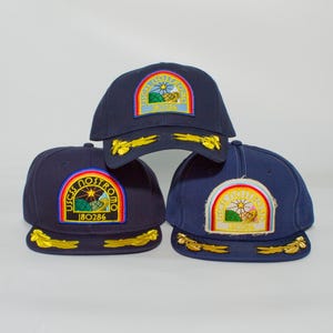Alien Nostromo Inspired Crew Hat Flat Brim or Curved Navy Color Cosplay Hat