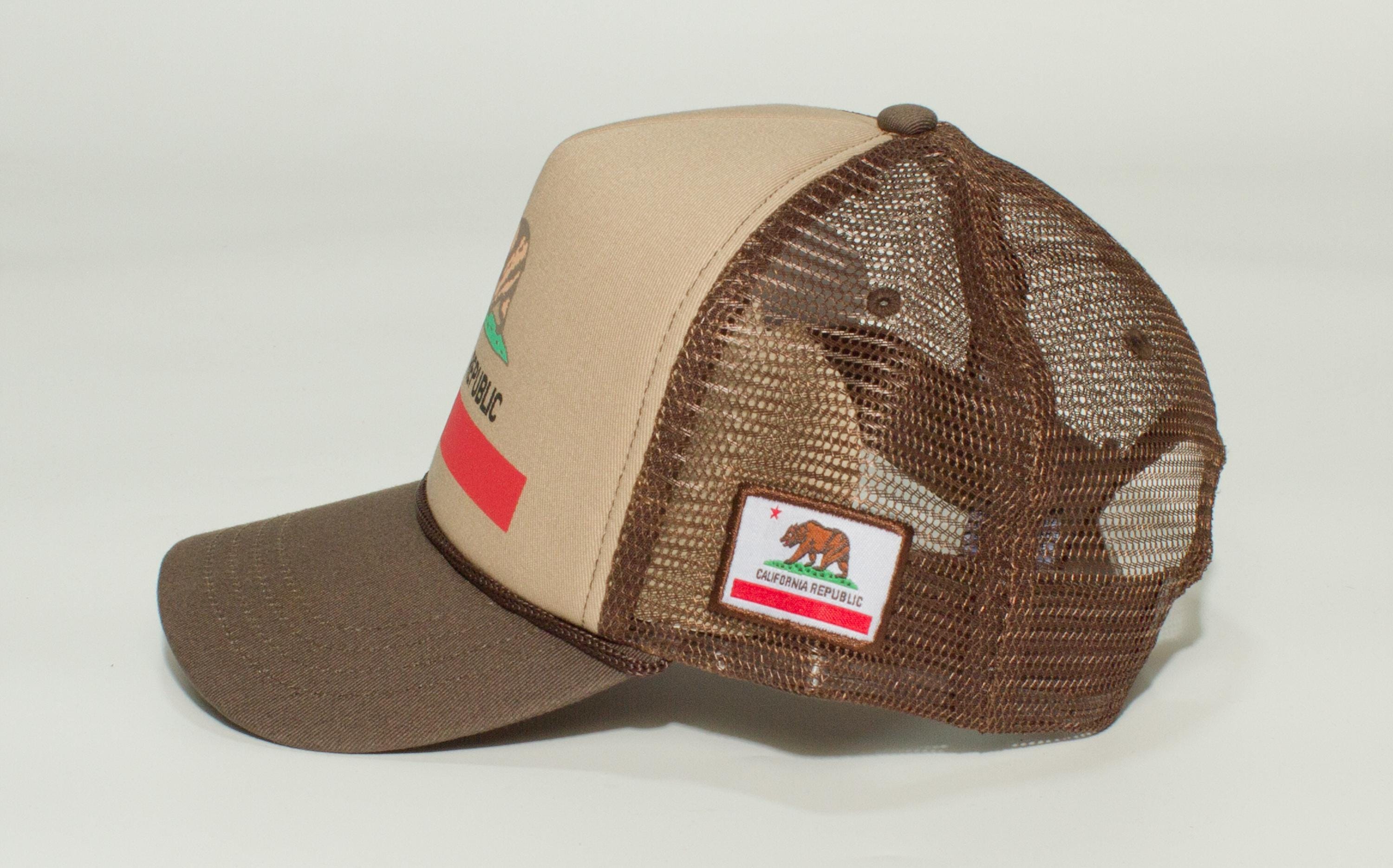 California Republic Trucker Hat – Adult Snap Closure Cali Cap, Multi ...