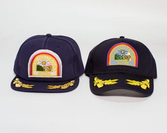 Alien Nostromo Inspired Crew Hat Flat Brim or Curved Navy Color Cosplay Hat