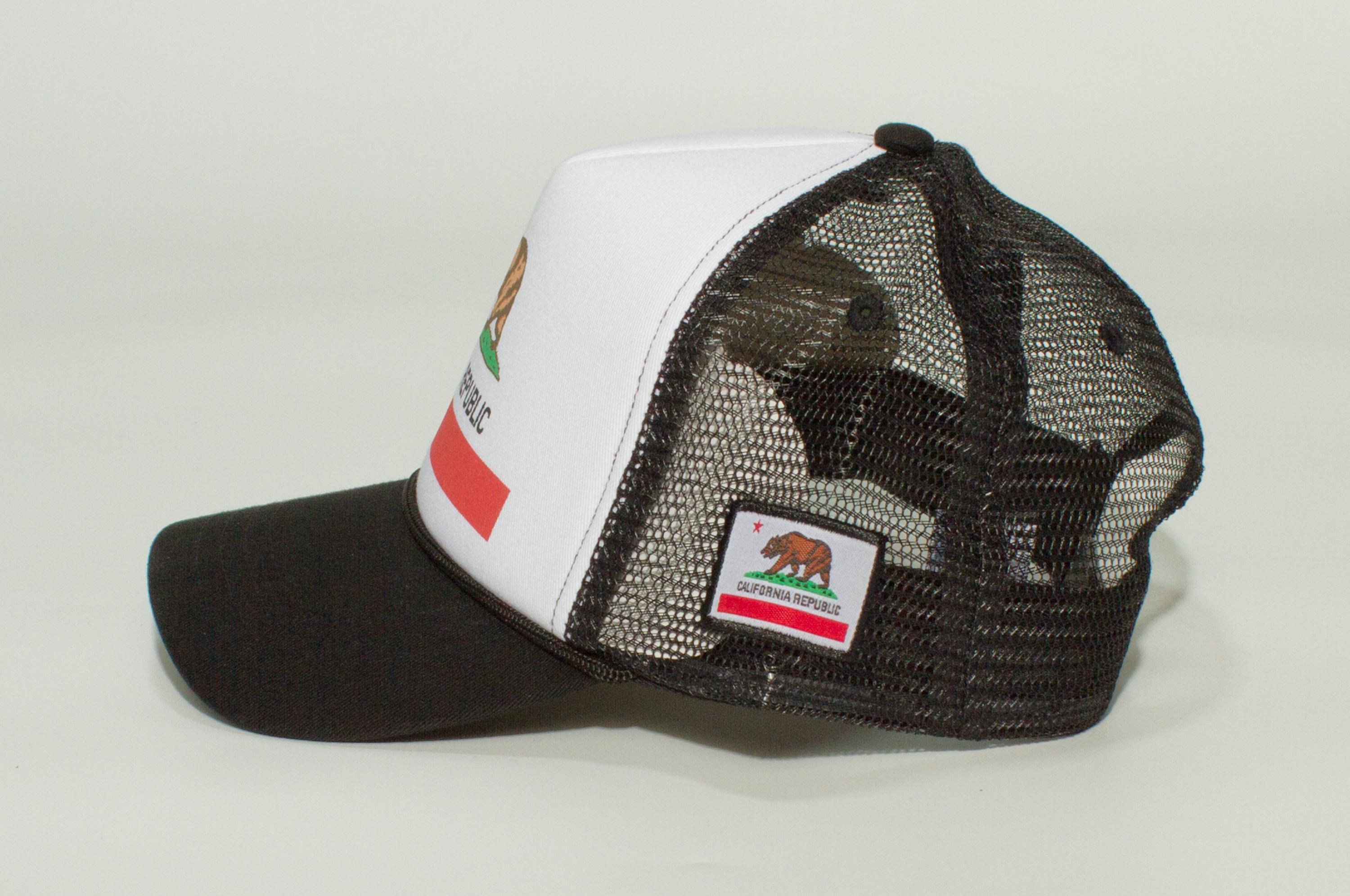 California Republic Trucker Hat – Adult Snap Closure Cali Cap, Multi ...