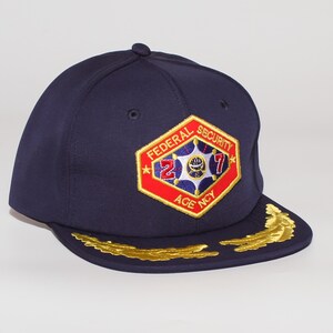 Outland Federal Security Movie Hat – Broderad Patch-keps, Vuxen Marinblå Snapback Cosplay