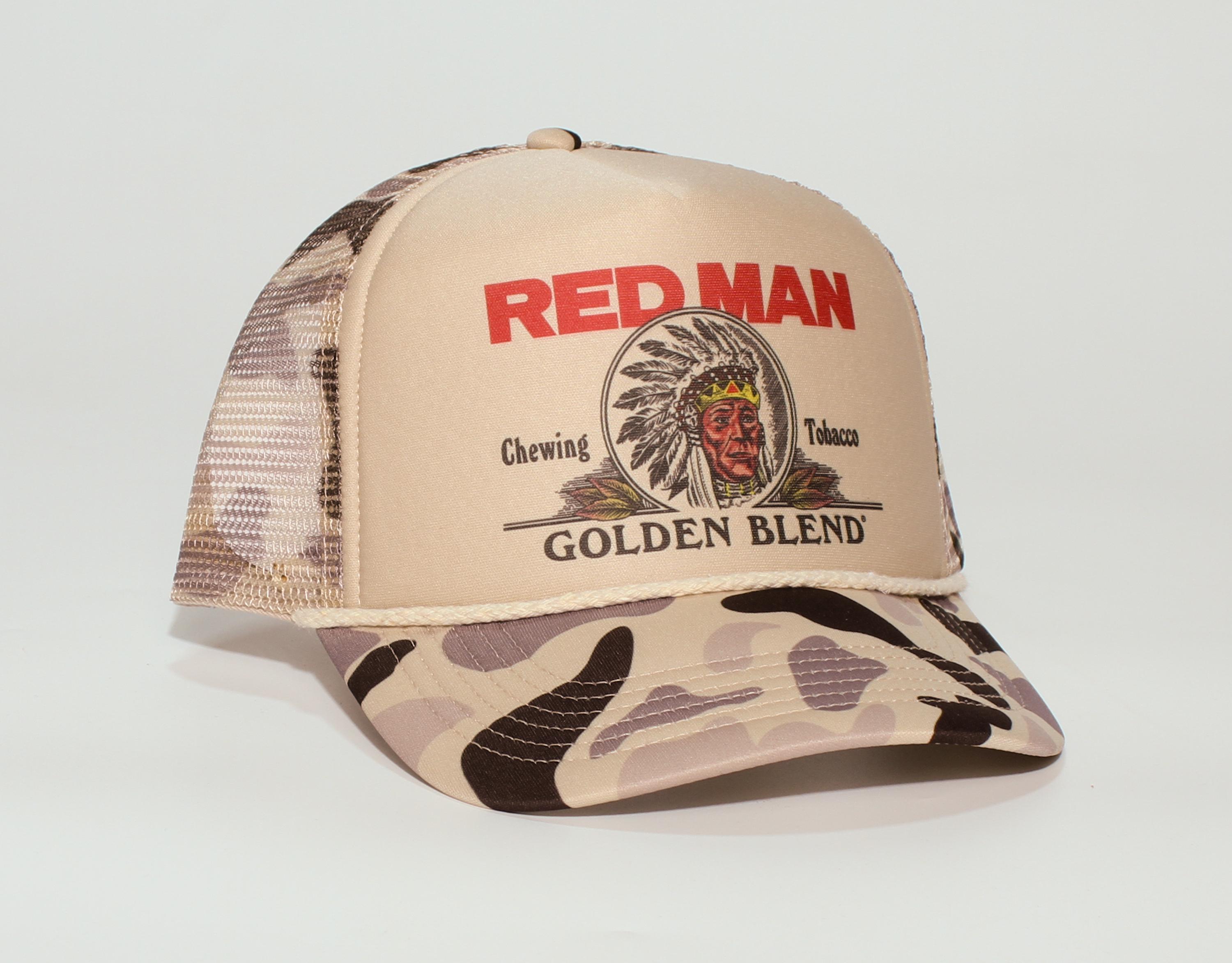 Redmen Cap Red Man Golden Blend Printed Trucker Hat – Adult Snapback, Multiple ...