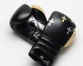 Professional Leather Boxing Gloves | 16oz Pro Sparring Gear | Custom Gift for Boxers | Handcrafted Mexican Style Training Equipment